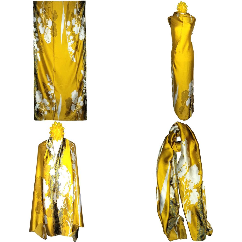 NWT Long Soft Scarf 35"x70" Rectangle Silk Feeling 100% Shawl Wrap 02791